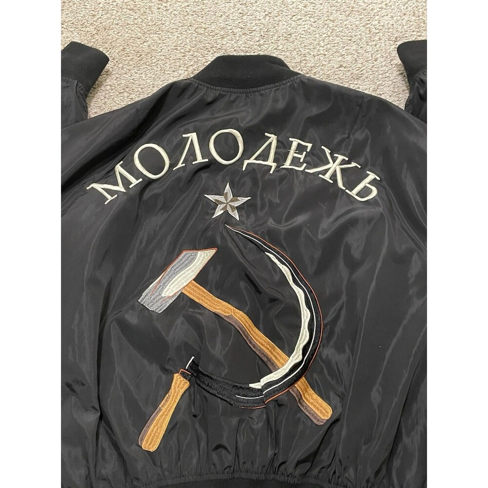Vintage Japanese Oversized G.V.G.V MA-1 Bomber Jacket Sz XXL by designer MUG - Picture 4 of 9